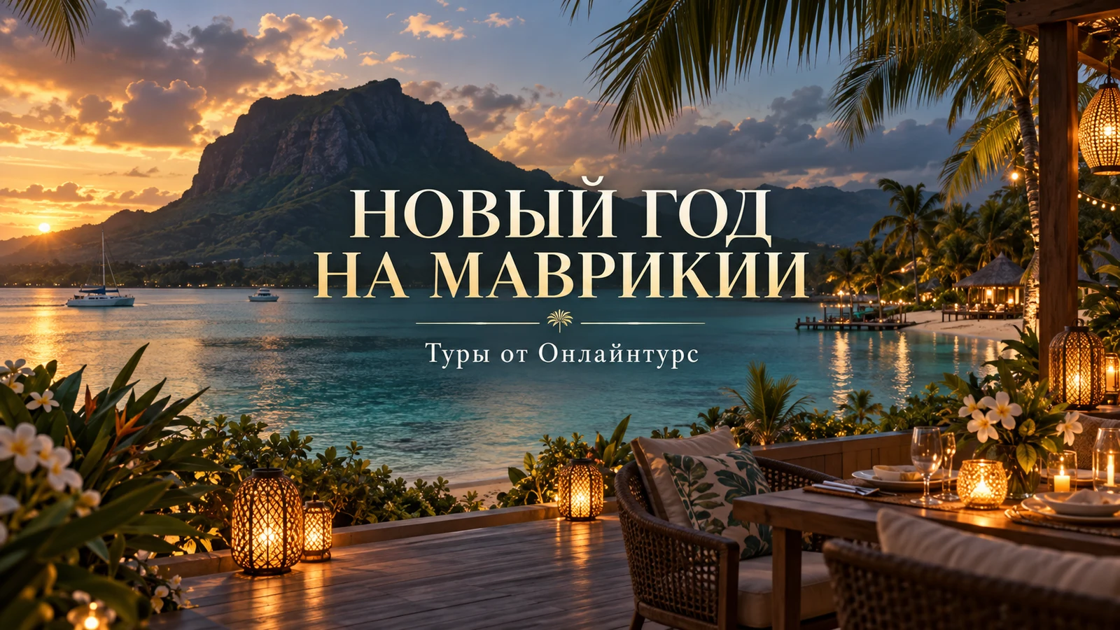НОВЫЙ ГОД НА МАВРИКИИ — праздничная иллюстрация
