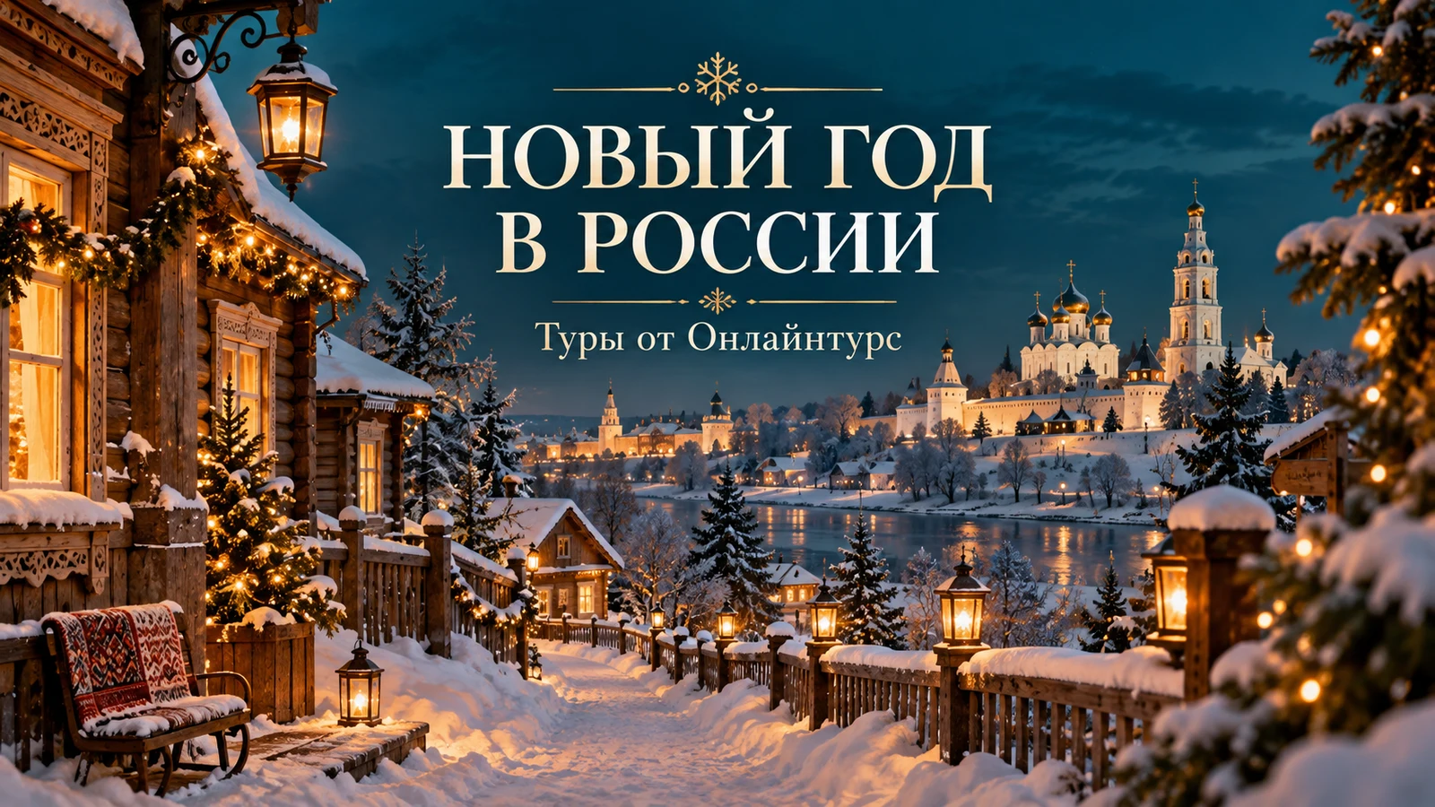 НОВЫЙ ГОД В РОССИИ — праздничная иллюстрация