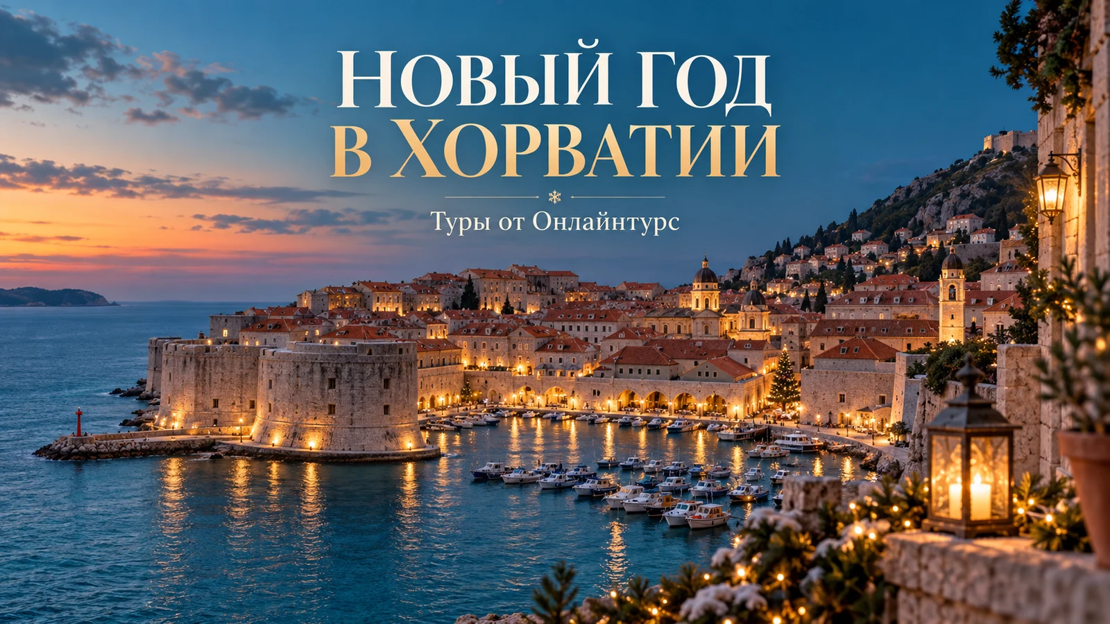 НОВЫЙ ГОД В ХОРВАТИИ — праздничная иллюстрация