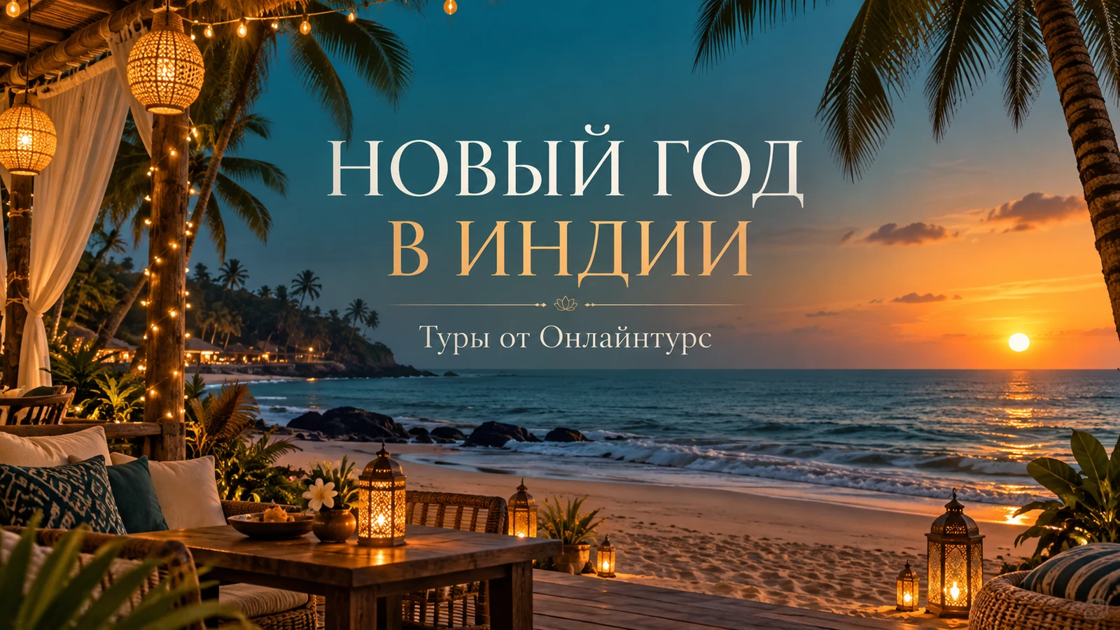 НОВЫЙ ГОД В ИНДИИ — праздничная иллюстрация