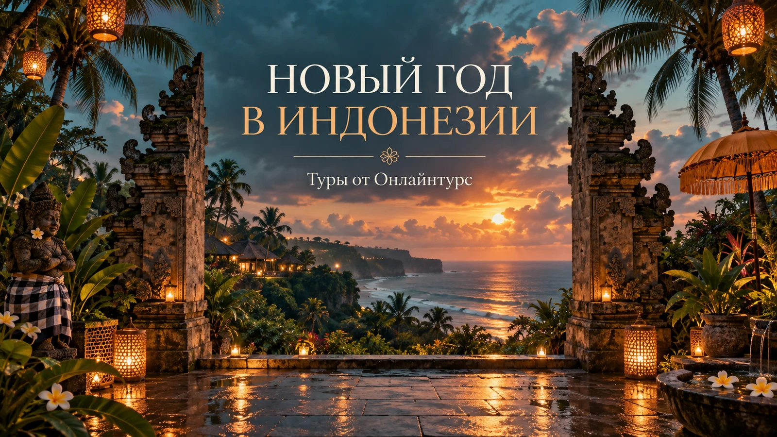 НОВЫЙ ГОД В ИНДОНЕЗИИ — праздничная иллюстрация