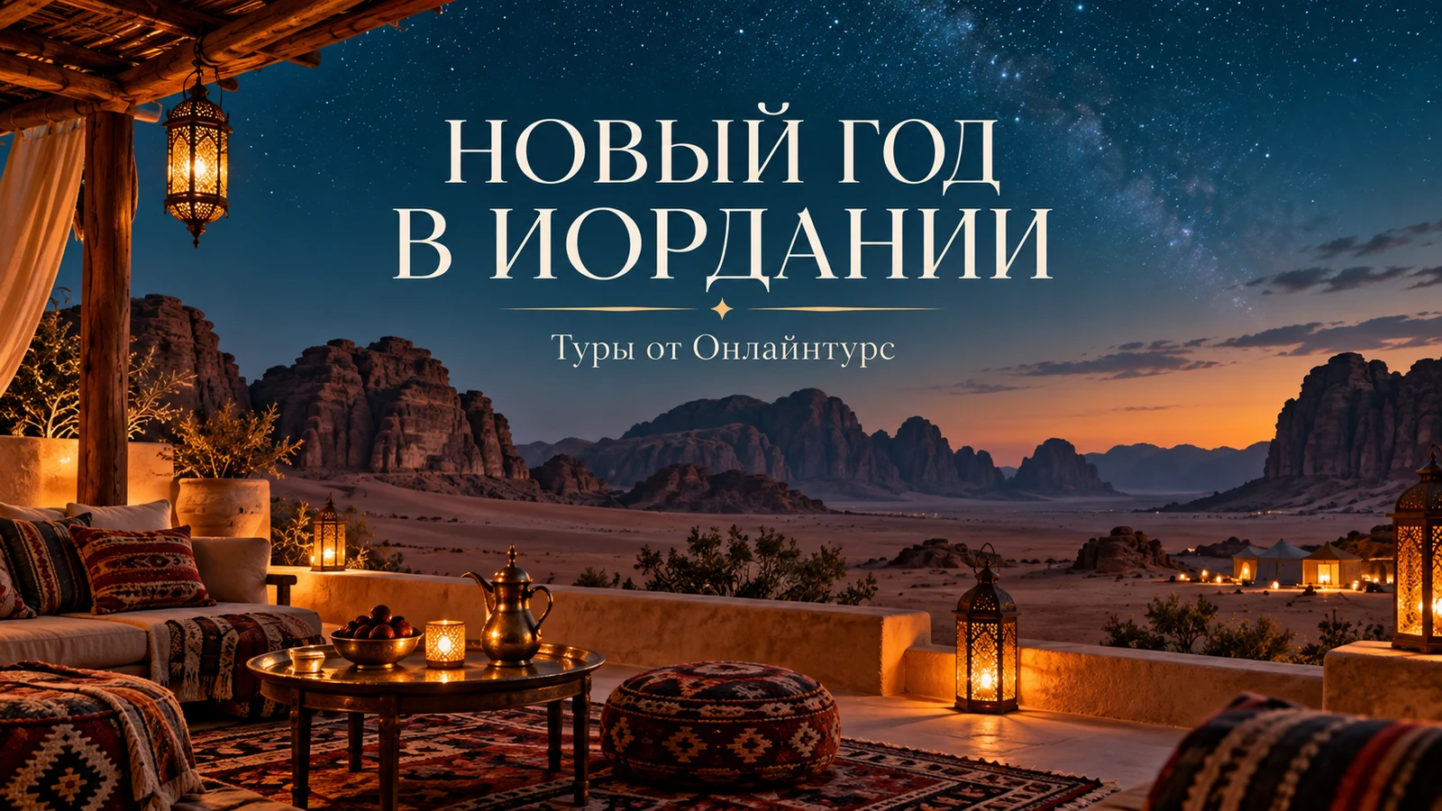 НОВЫЙ ГОД В ИОРДАНИИ — праздничная иллюстрация