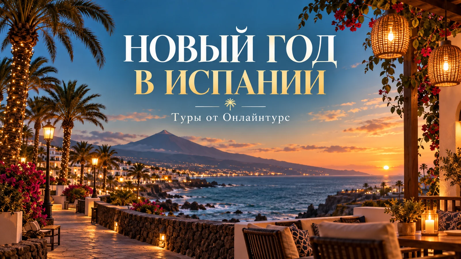 НОВЫЙ ГОД В ИСПАНИИ — праздничная иллюстрация