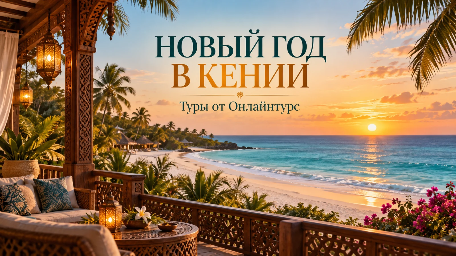 НОВЫЙ ГОД В КЕНИИ — праздничная иллюстрация