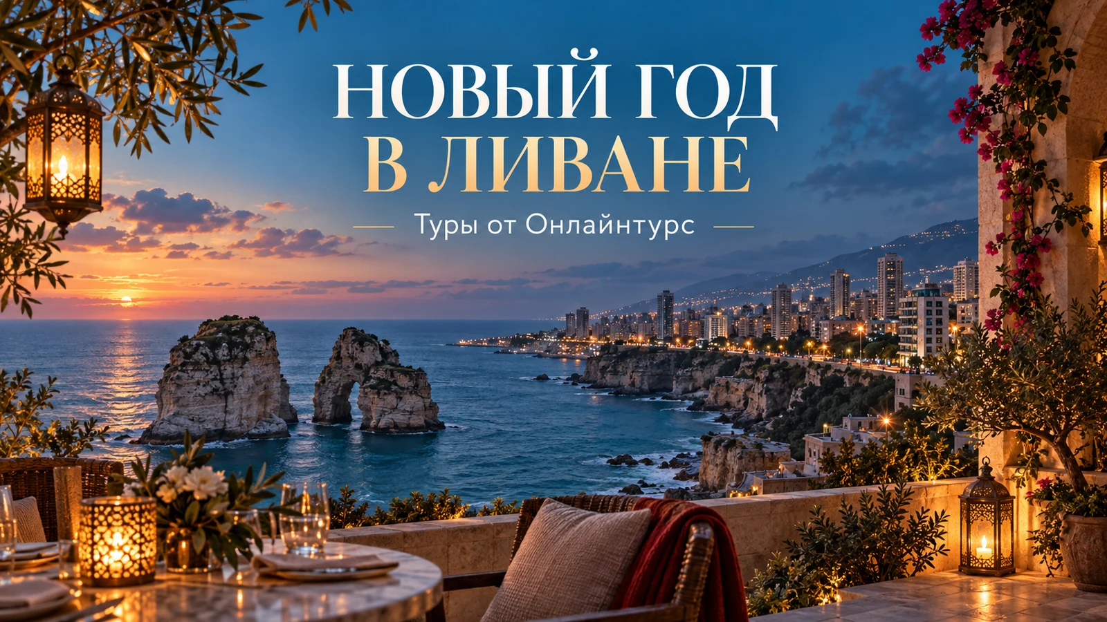 НОВЫЙ ГОД В ЛИВАНЕ — праздничная иллюстрация