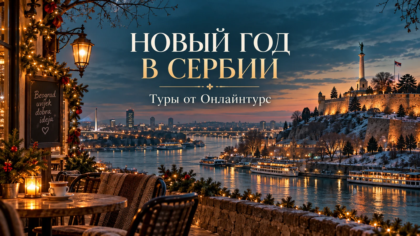 НОВЫЙ ГОД В СЕРБИИ — праздничная иллюстрация