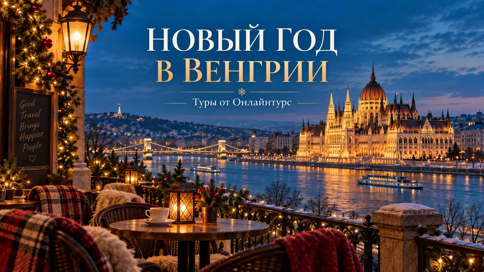 НОВЫЙ ГОД В ВЕНГРИИ — праздничная иллюстрация